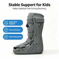 Botte orthopédique Aircast personnalisée, directement de l'usine, avec chambre à air gonflable, coque fine et semelle compensée, pour la récupération des entorses et fractures de la cheville