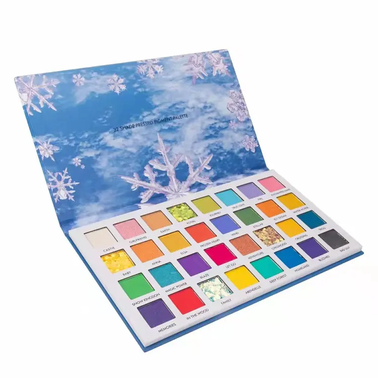 Özel etiket pırıltılı DIY göz farı Pigment mat pullu göz farı 32 renk