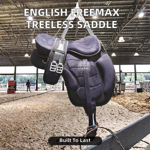 Selle d'équitation en cuir de haute qualité Ascot International English Dressage Freemax sans arceau pour équipement d'équitation en gros - Product Image 2