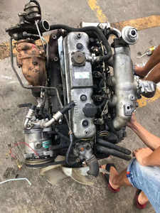 Moteur d'occasion d'origine 4JB1T 4JB1-T refroidi par air pour Isuzu NKR - Product Image 2