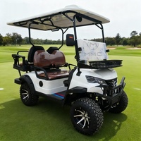 Nouvelle Voiturette de Golf Électrique Tout-Terrain Hunter Relevée, Batterie Lithium 48V, 2 Places, 5KW, Buggy de Chasse Haute Vitesse en Acier, MMC CE/DOT