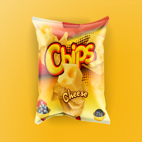 Sac en plastique aluminium imprimé personnalisé Pochette à joint latéral arrière Popcorn et chips Sac à oreiller anti-odeur pour collation