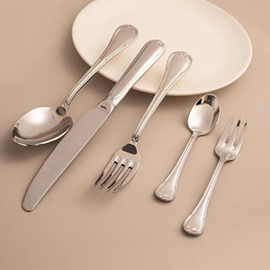 Роскошный современный легкий набор из нержавеющей стали и столовых приборов для ресторана-оптовая продажа Ложка Вилка Нож Посуда - Product Image 3
