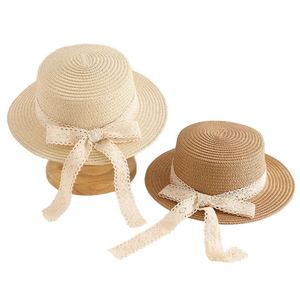 Chapeau Bob en Paille Pliable Anti-UV avec Nœud en Velours Côtelé pour <span class=keywords><strong>Femme</strong></span>, à Large Bord, Idéal pour l'Été et les Voyages - Product Image 1