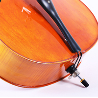 Violon acoustique professionnel en ébène, fait à la main, 10 pièces, vernis à huile, touche acoustique, 4/4 celot, fabriqué en chine