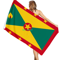 Serviette de plage à séchage rapide avec drapeau des Bermudes, pour salle de bain, piscine, camping, voyage, natation, pique-nique, sport, décoration, cadeaux