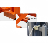 500kg 1000kg 1500kg 2000kg Grappin simple pour fûts d'huile, type monté, accessoire pour chariot élévateur, élévateur de fûts pour acier et plastique