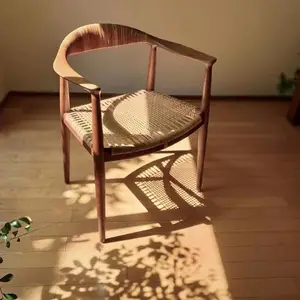 Высококачественная современная уличная мебель для кофейни, обеденный деревянный стул для ресторана