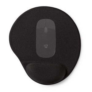 Black Gel <b>Mouse</b> Pad With Wrist Rest Support For Comfortable Computer Use - Product Image 1