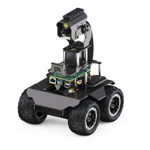 RaspRover с открытым исходным кодом, полноприводный робот AI включает в себя набор роботов Raspberry Pi 4B из цельнометаллической архитектуры AI