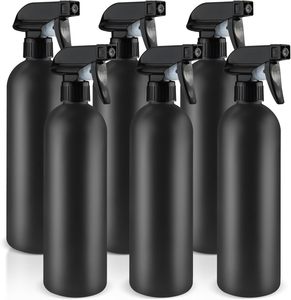 Готовый запас 250 мл и 500 мл HDPE многоразовый спиртовой мелкодисперсный спрей матовый черный пластиковый флакон упаковка - Product Image 1