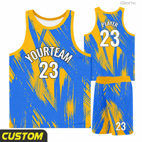Maillot de basketball personnalisé par sublimation, faible MOQ, ensemble uniforme d'équipe, tenue de basketball, tailles USA, uniformes de basketball pour hommes et femmes