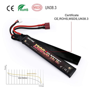 Schneller Versand 2s 15c 7,4 V 1300mAh Power Airsoft Lipo Batterie Rc Batterie mit Deans-T-Anschluss - Product Image 4