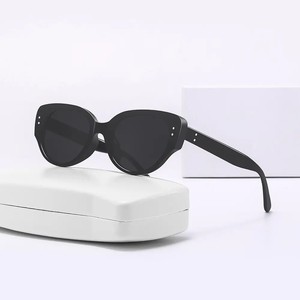 Lunettes de soleil de luxe pour femmes, style œil de chat, avec logo personnalisé, de marque de créateur, pour l'extérieur, protection solaire HD, vente en gros - Product Image 6