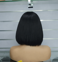 Perruque grise pour femme Frank Hair, densité 350%, coupe pixie courte et droite avec frange, vente en gros, prix usine, 100% cheveux humains
