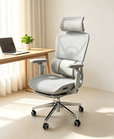Chaise de bureau ergonomique moderne et minimaliste, confortable, avec dossier inclinable, entièrement en maille, pivotante, pour atelier et salle de sport, vente en gros