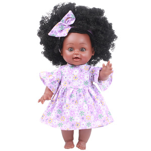 <span class=keywords><strong>Muñecas</strong></span> de vinilo de 30cm para niños, muñeca negra africana, venta al por mayor - Product Image 2