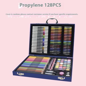 Set Completo di 128 Pezzi di Materiali Artistici per Bambini Jiufeng, Confezione Regalo con Penne Acriliche, Pastelli e Matite per Studenti - Product Image 4