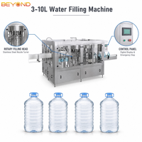 Ligne de production automatique de remplissage d'eau en bouteille de grande capacité (3-10L) pour l'eau minérale et l'eau potable purifiée