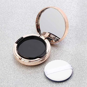 Pressed <b>Compact</b> <b>Powder</b> Case With Puff Inner Empty Makeup Plastic Packaging Foundation Container With Mirror - Product Image 6