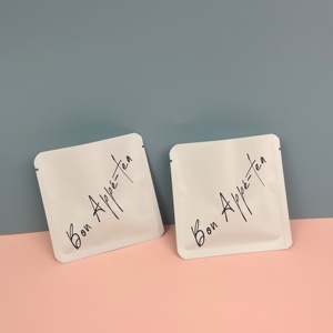 Sacchetto Mini Piatto in Alluminio con Logo Personalizzato, Termosaldato su <span class=keywords><strong>3</strong></span> Lati, Apertura Superiore, per Alimenti in Polvere, Caffè, Tè, Piccola Confezione - Product Image 6