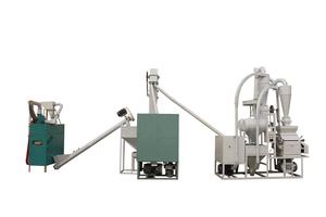 500 kg/h Sorgho Orge Avoine Maïs Maïs Blé Riz Haricots Nettoyage Epluchage Farine Mouture Machine Usine De Traitement - Product Image 3