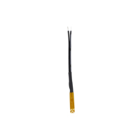 Sensor de Temperatura de Película Delgada PT100, Sonda RTD de Dos Cables con Parche Dorado, Cable Trenzado de Acero Inoxidable, Uso Industrial, Motor, Molde