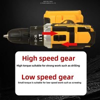 Perceuse à main professionnelle FixCraft 12V/21V DC à vitesse variable et réversible, rechargeable au lithium-ion