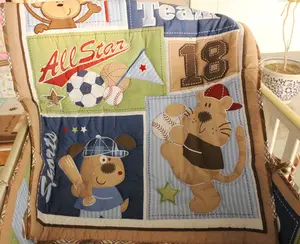 Fußball Krippe Bettwäsche-Set für Jungen mit Tröster Spann betttuch Rock Windel Stapler Kinderzimmer Bettwäsche-Sets für Baby