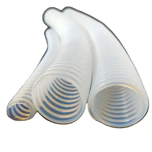 Tubo corrugado de PTFE Virgen de alta calidad, Flexible, lechoso, alta temperatura, 100%