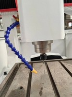 Mini 3 axes CNC routeur en fonte fraisage CNC cadre demi-couverture CNC fraiseuse pour métal aluminium gravure et découpe