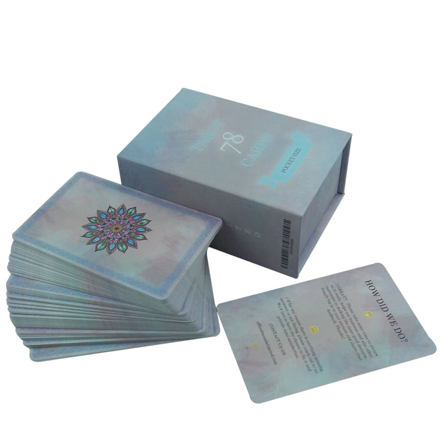 Оптовая продажа на заказ Таро карты гравюра печати пластик долговечная oracle карты oracle сенсорный экран