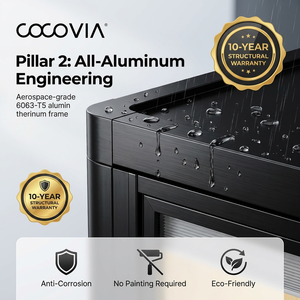 Cocovia – Fournisseur Direct – Cabine Modulaire Préfabriquée Moderne en Alliage d'Aluminium à Montage Facile pour Bureau <span class=keywords><strong>de</strong></span> <span class=keywords><strong>Jardin</strong></span> ou Pod - Product Image 4