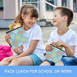 Bolsas de Almacenamiento de Alimentos Impermeables con Cierre, Reutilizables para Sándwiches y Bocadillos, con Logotipo Personalizado, Juego de Bolsas Térmicas para Almuerzo - Product Image 6
