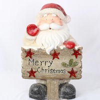 Figurine de bonhomme de neige de Noël avec lumière LED, décoration de bonhomme de neige en oxyde de magnésium, ornement de table, décoration de fête de Noël à la maison