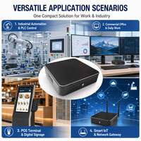 Mini PC sans ventilateur abordable, Intel J1900, ordinateur de poche portable pour le travail de bureau, lecture vidéo 4K, HTPC, ordinateur de bureau