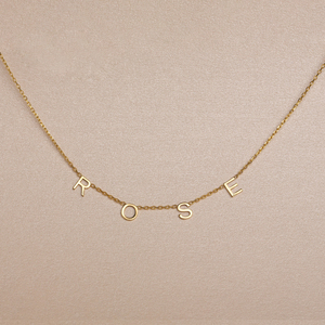Collana con nome lettera placcato oro personalizzato delicato per le donne regalo personalizzato personalizza <span class=keywords><strong>gioielli</strong></span> con collana iniziale in acciaio inossidabile - Product Image 6