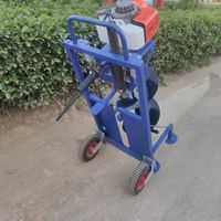 Tarière thermique portable à pousser à la main pour le forage de trous, avec moteur et composants essentiels