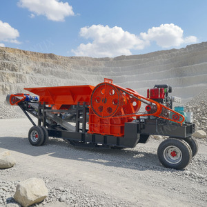 Langlebiger PE 400*600 Tragbarer Granit-Backenbrecher aus China mit Dieselmotor Mobiler Betonbrecher - Product Image 1