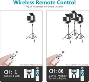<span class=keywords><strong>Neewer</strong></span> <span class=keywords><strong>2</strong></span> Packs Advanced <span class=keywords><strong>2</strong></span>.4G 660 LED Video Light Photography Lighting Kit with Bag Bi-Color LED Panel with <span class=keywords><strong>2</strong></span>.4G Wireless Remote - Product Image 5