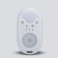 Machine à bruit blanc pour le sommeil avec veilleuse RGB en plastique et batterie rechargeable pour favoriser un sommeil profond, 8 sons apaisants, haut-parleur