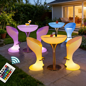 Mesa de <span class=keywords><strong>Bar</strong></span> LED Impermeable para el Hogar, <span class=keywords><strong>Bar</strong></span>, Bodas, Hoteles, Centros Comerciales o Eventos, Mesa de <span class=keywords><strong>Bar</strong></span> Luminosa para Fiestas y Eventos al Aire Libre - Product Image 2