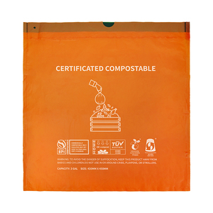 Sản xuất thân thiện với môi ngô tinh bột phân hủy sinh học rác bin lót compostable Thùng rác Túi cuộn cho nhà bếp <span class=keywords><strong>compost</strong></span> bin - Product Image 2