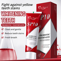 Pasta Dental Probiótica SP6 SP10 al por Mayor, Aliento Fresco Duradero, Apoya la Salud del Esmalte, Pasta Dental Blanqueadora