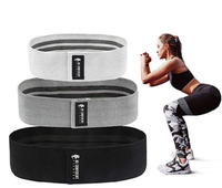 Vente en gros de bandes de résistance pour exercices de fitness et de yoga, bandes d'étirement des hanches et des fessiers pour l'entraînement des jambes