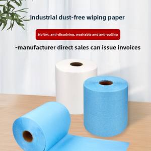 Chiffon d'essuyage industriel en <span class=keywords><strong>papier</strong></span> sans poussière grand <span class=keywords><strong>rouleau</strong></span> de tissu non tissé absorbant l'huile et l'eau pour les chiffons de nettoyage de laboratoire - Product Image 6