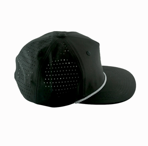 Casquette de baseball noire en maille avec panneau avant brodé motif canard, 6 panneaux, ajustée, unisexe, décontractée, pour l'extérieur, style printemps-été - Product Image 2