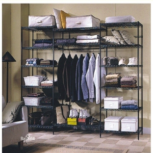 AMJ מפעל ישירות מתכת ירוק אישור Nsf אפוקסי 4 Tier אחסון חוט מדף מדפי - Product Image 5