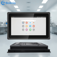 Panel PC Plano sin Ventilador, IP65 Resistente al Agua, Panel Táctil Frontal de Acero Inoxidable para Cuarto Limpio, Capacitivo, Todo en Uno