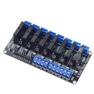 Baru 8-channel tingkat rendah pelatuk solid state relay 5V 12V 24V DCAC 250V2A